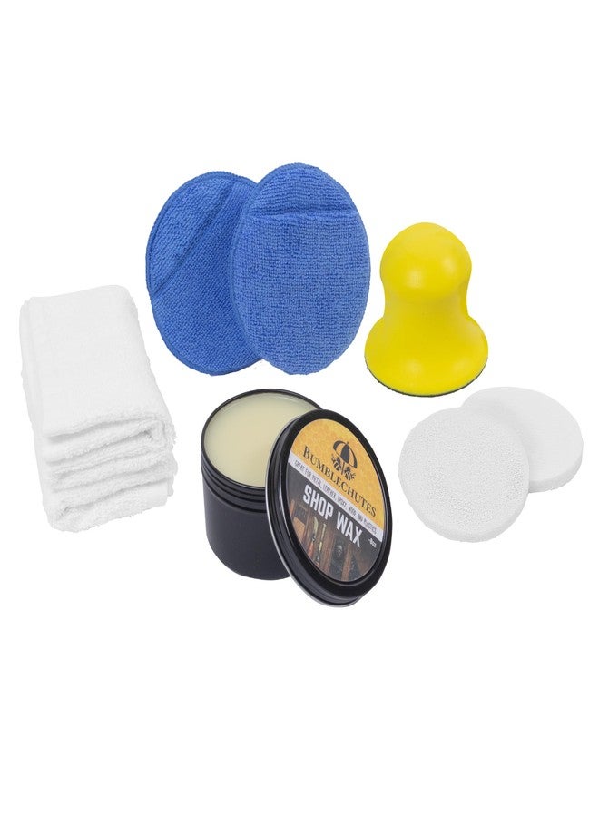 Bumblechutes All-Purpose Shop Wax Starter Kit - All Natural Metal and Wood Wax Finish Paste for Woodworkers, Carnauba Beeswax Wood Polish for Epoxy, Plastic, Metal, Leather, Furniture & Workshop Tools - Image 1
